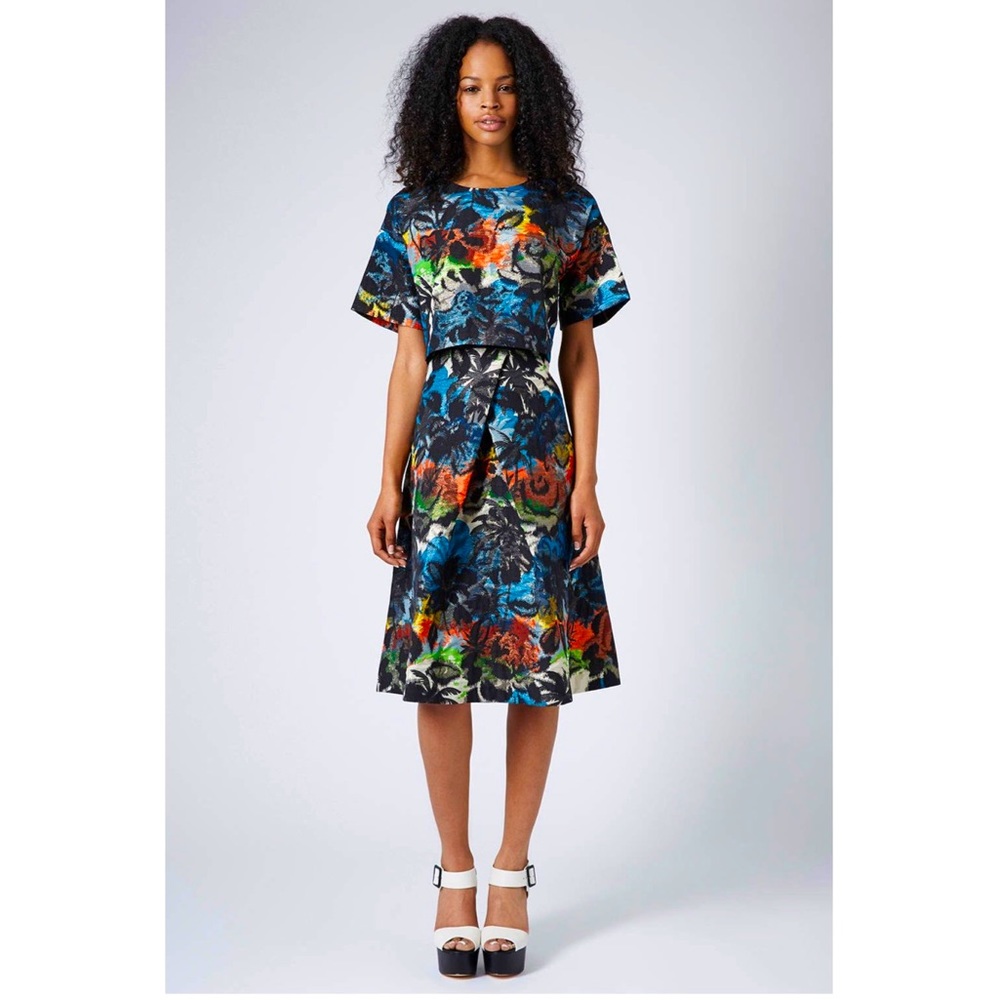 🆕 Rare TOPSHOP Limited Edition Palm Jacquard Set